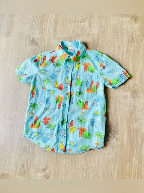 Pokemon Casual Button-Down Shirt Boys XS